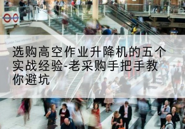 武功高空作业升降机厂家-选购高空作业升降机的五个实战经验-老采购手把手教你避坑